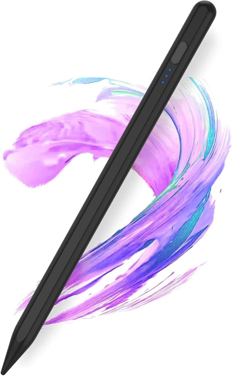 TaIYanG Stylus Pen for iPad 2018-2025 with Palm Rejection, Faster Charge, Tilt Sensitivity iPad Pencil Compatible with A16/11th/10th/9th/8th/7th/6th, Pro 11/12.9in, Air M2/M3/5th/4th/3rd, Mini 6/5th (Black) - Image 1
